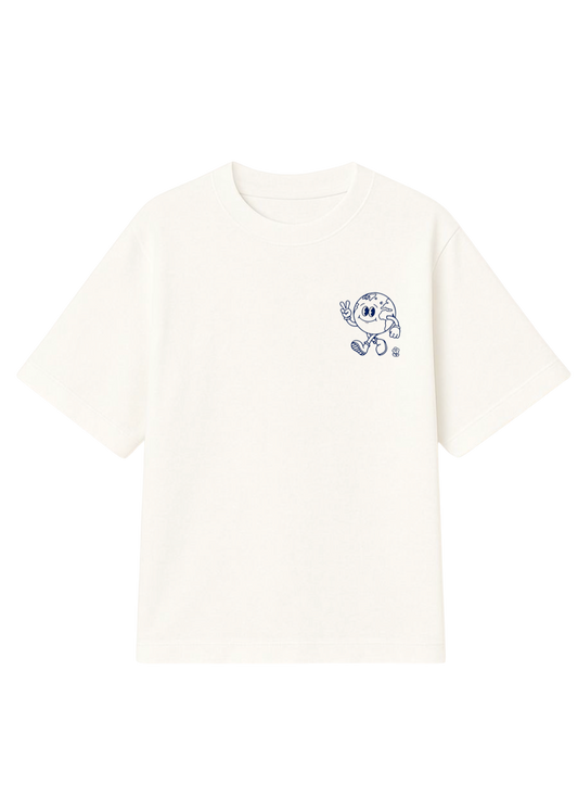 The world is so small oversized T-shirt