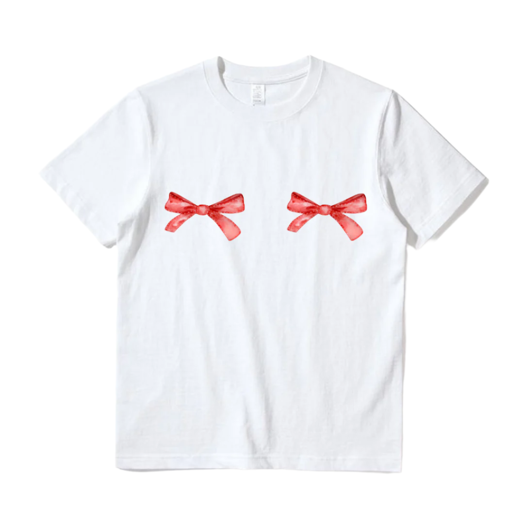 Moños rojos baby tee